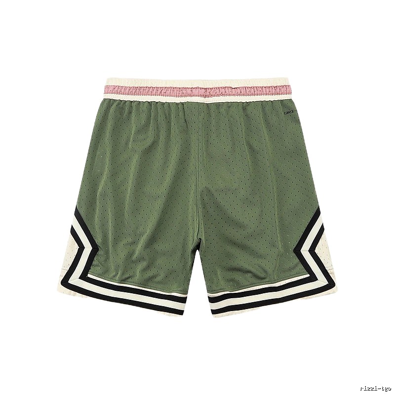 AJ retro-style green shorts