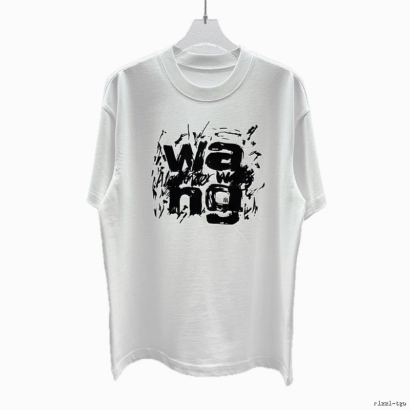Alexander Wang Graffiti Street Style White T-Shirt