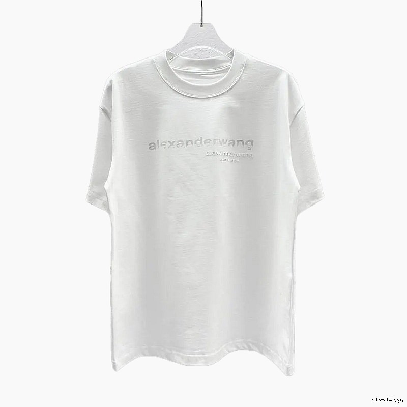 Alexander Wang Letter Print Casual Style White T-Shirt