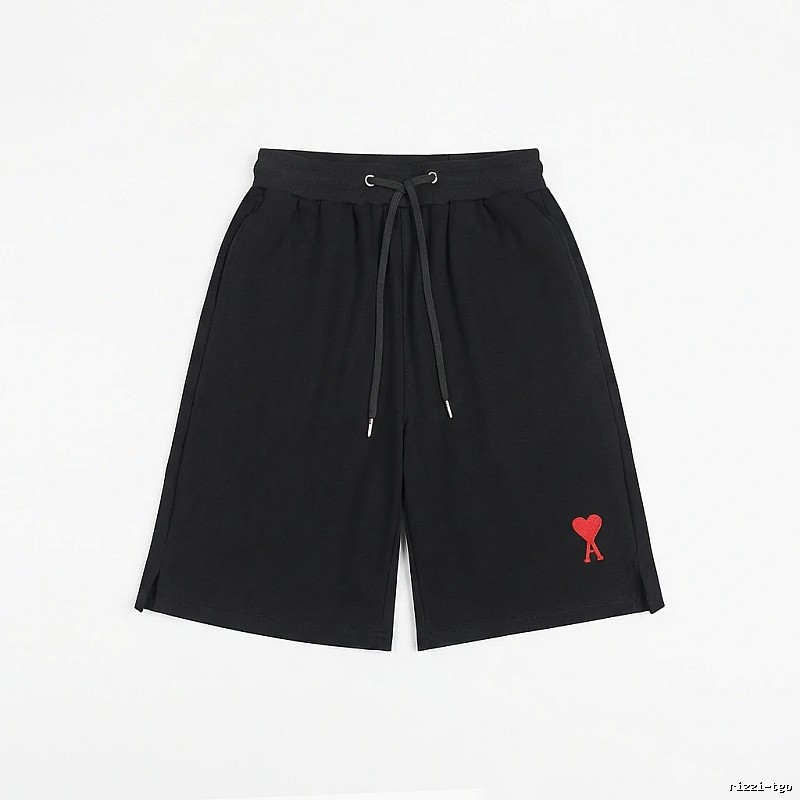 AMI Embroidered Love Heart Casual Shorts