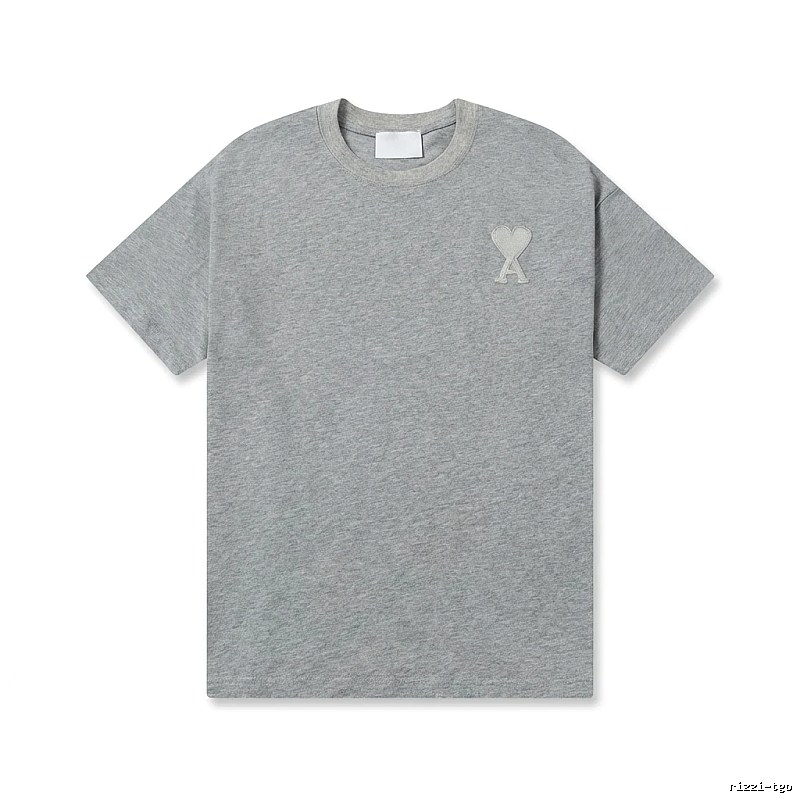 AMI Love Simple Style Gray T-shirt