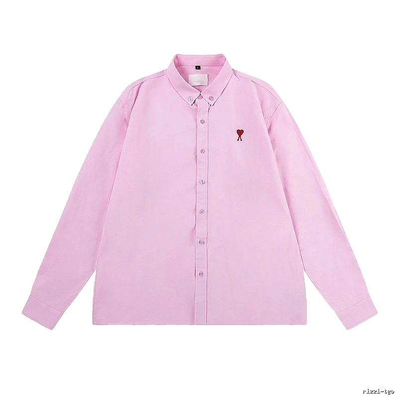 AMI Love Simple Style Pink Shirt