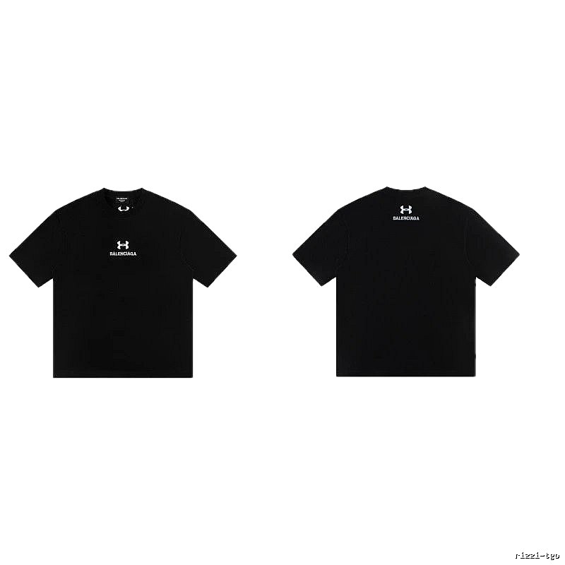 Balenciaga Co-branded Street Style Black T-shirt