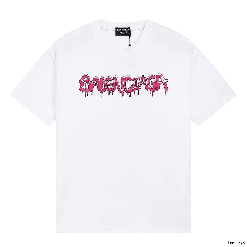Balenciaga Graffiti Street Style White T-shirt
