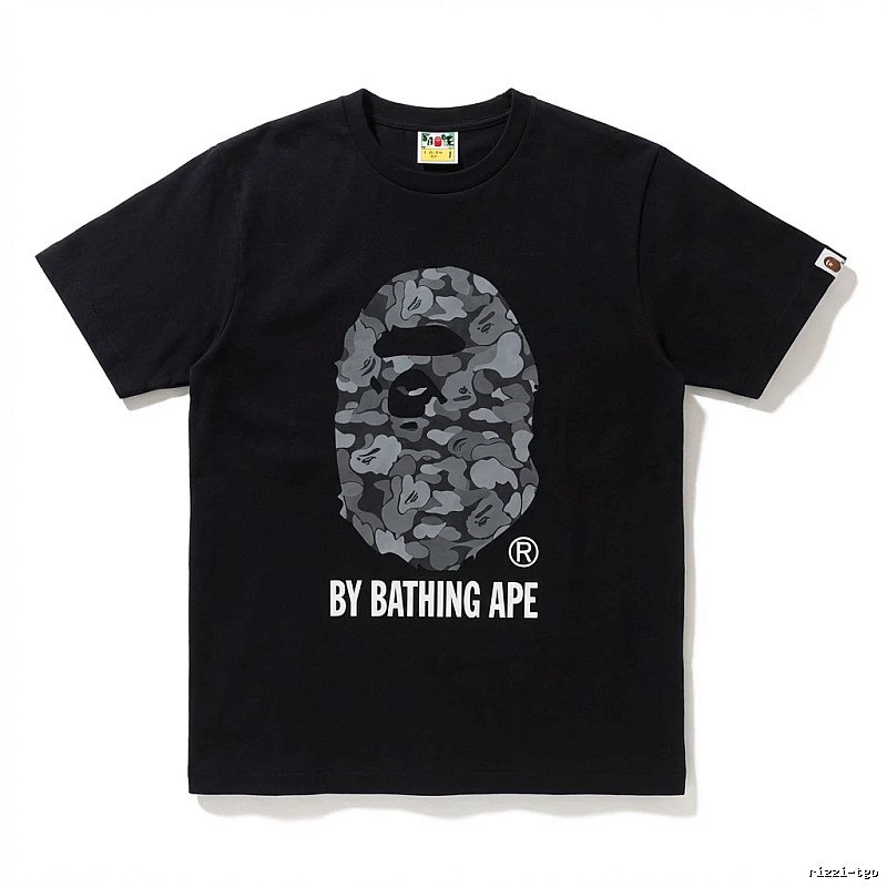 Bape Ape Head Camouflage Style Black T-shirt