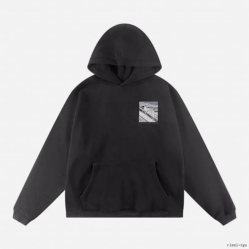 Bold Print Direction Graphic Zip Hoodie Commuter Look