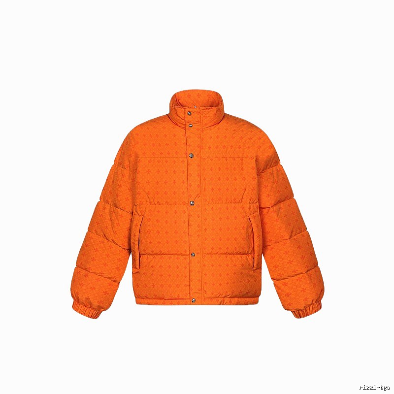 Chrome Hearts orange printed down jacket