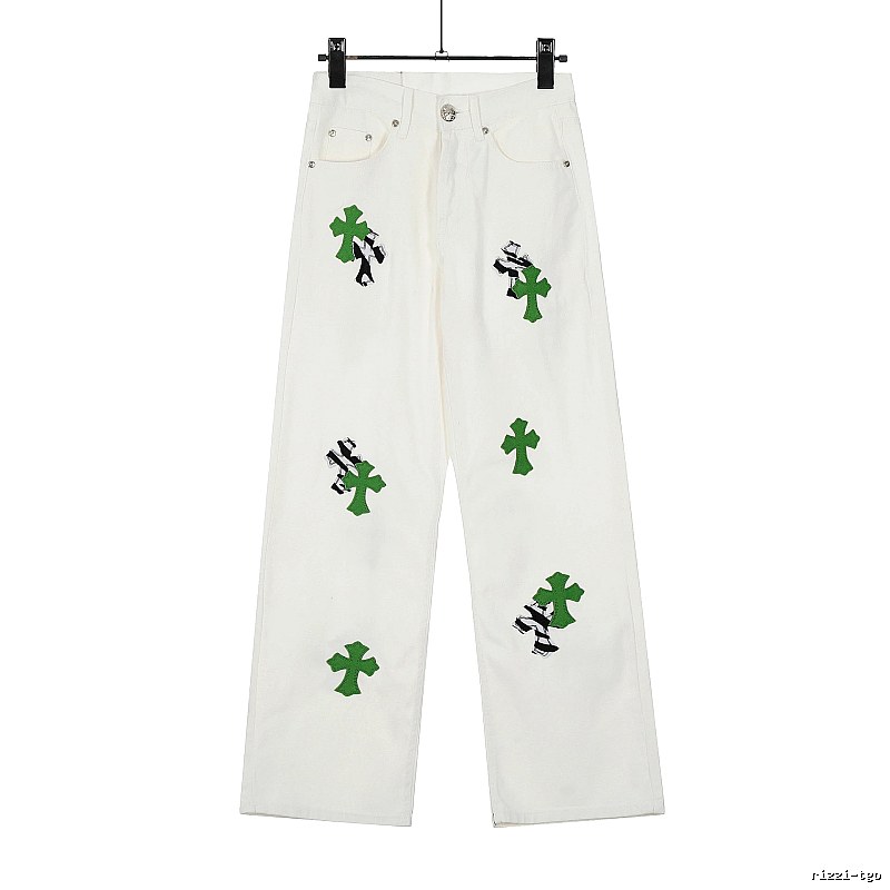 Chrome Hearts Travel Graphic jeans Light Denim Jeans with Modern Look