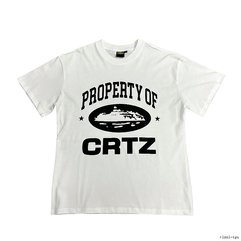 Corteiz letter - printed white T - shirt