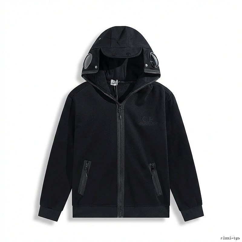 C.P. Functional Style Black Hoodie