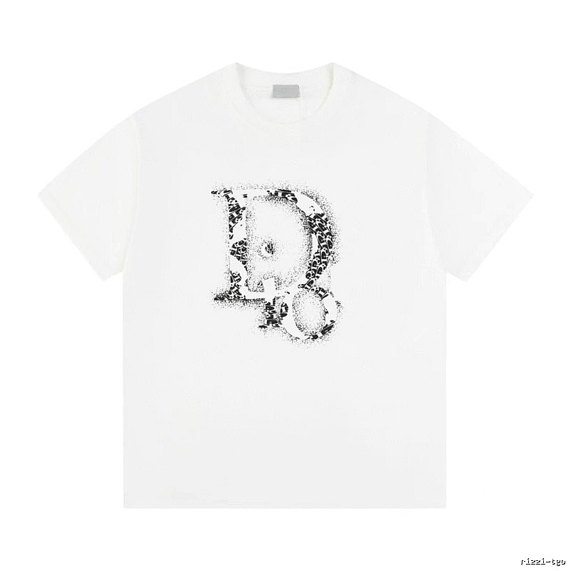 Dior Minimalist Monogram White Short-sleeved T-shirt