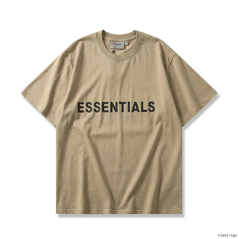 ESSENTIALS minimalist style khaki T-shirt
