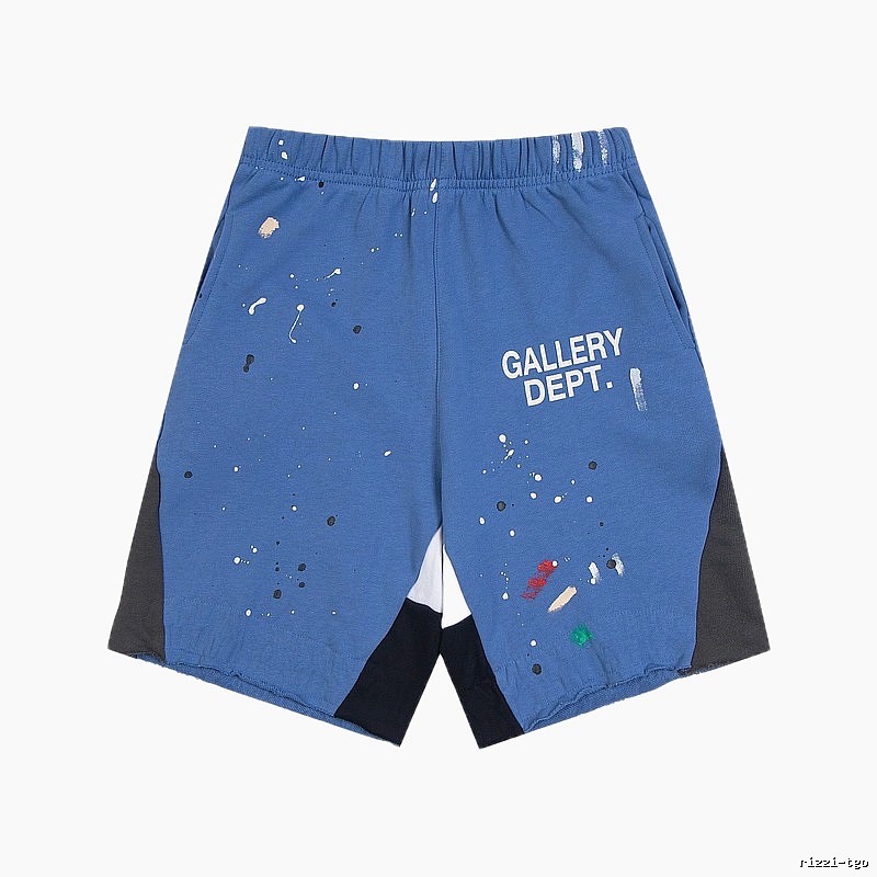 Gallery Dept. graffiti-style blue shorts