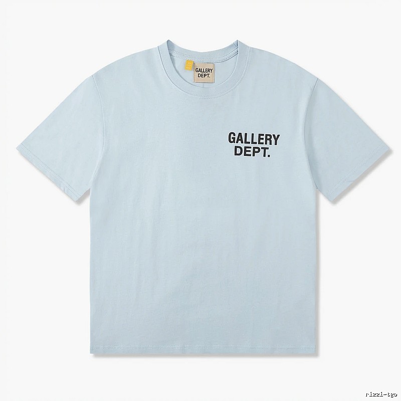 Gallery Dept Simple Style Light Blue T-shirt