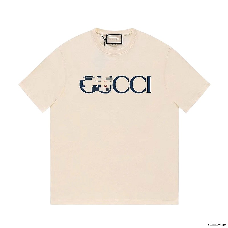 Gucci Classic Printed Casual Style Off-white Short Sleeve T-Shirt