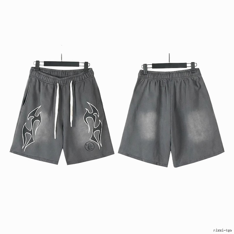 Hellstar Flame Wind Grey Shorts