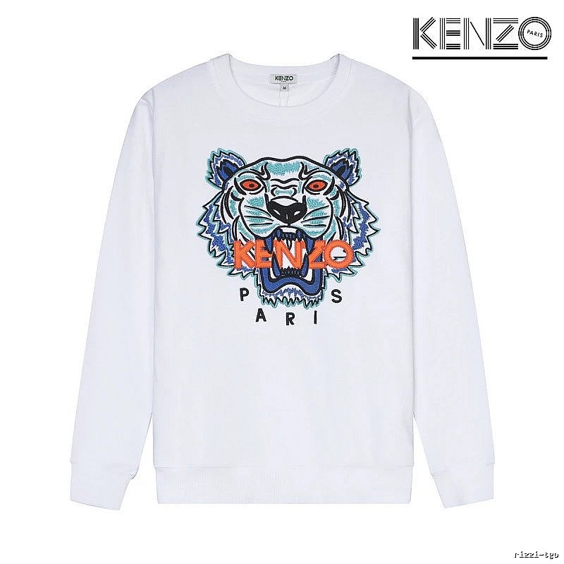 Kenzo Style Kc16 Tiger SweatShirt Coffee Run Graphic