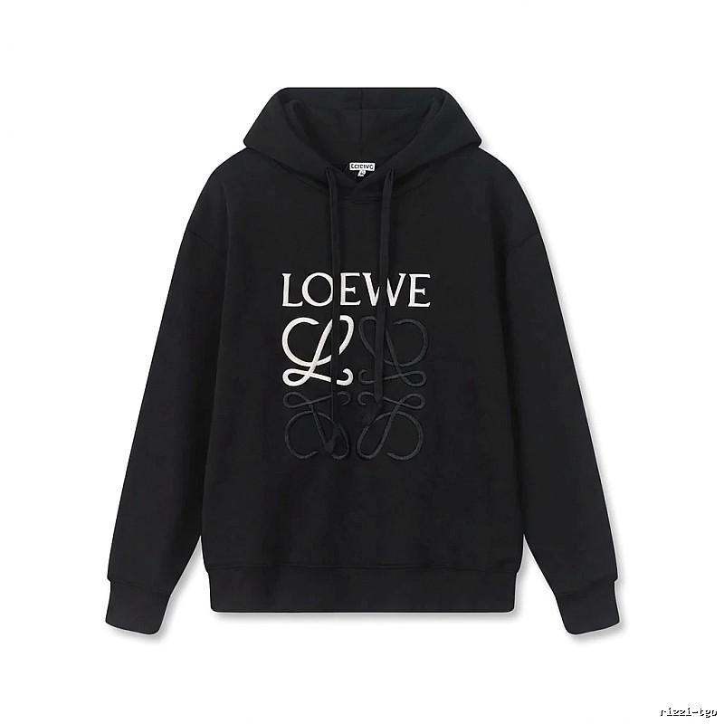 LOEWE letter embroidery style hoodie