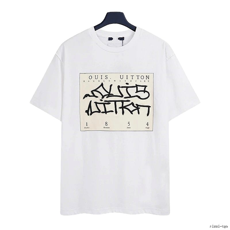 Louis Vuitton Graffiti Street Style White Short-sleeve T-shirt