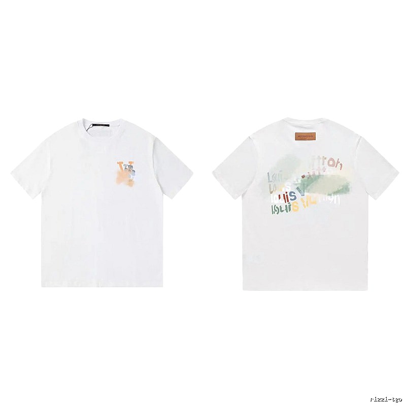 Louis Vuitton Letter Print Trendy Style White T-Shirt