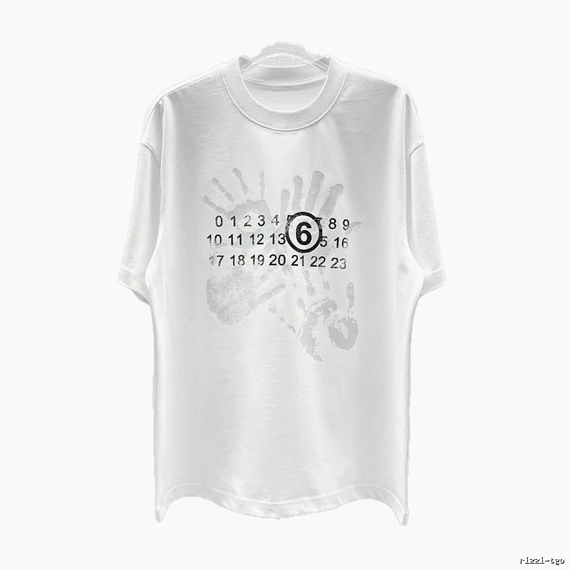 Maison Margiela MM6 Street Style White T-Shirt