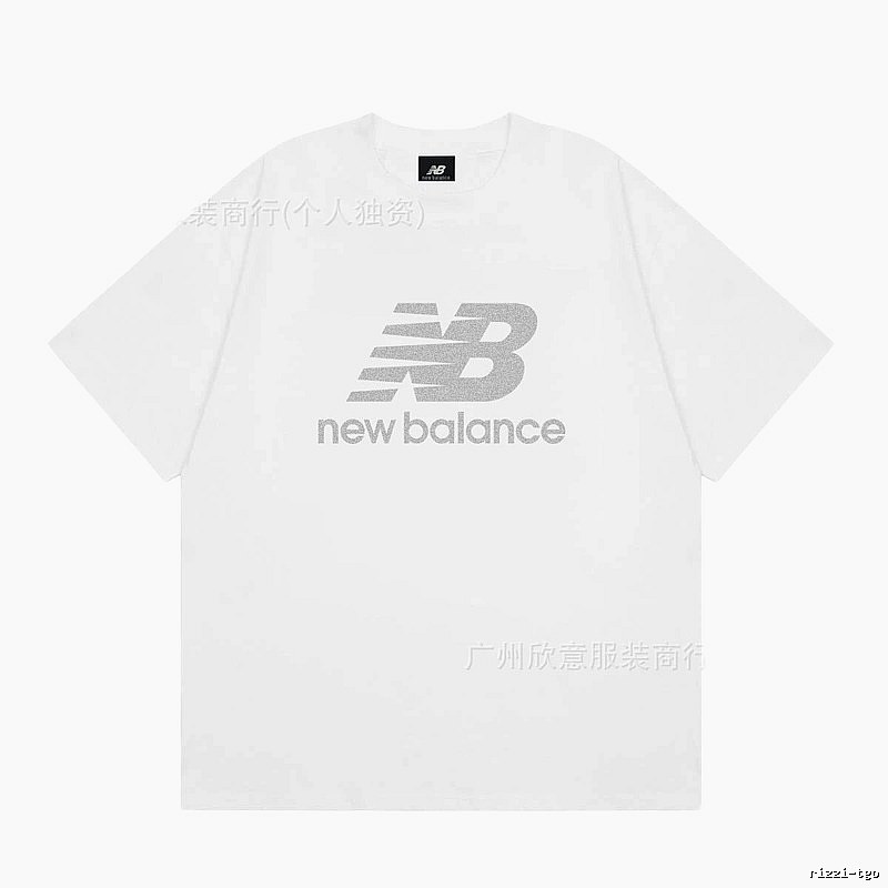New Balance Classic Casual Style White Short-sleeve T-shirt