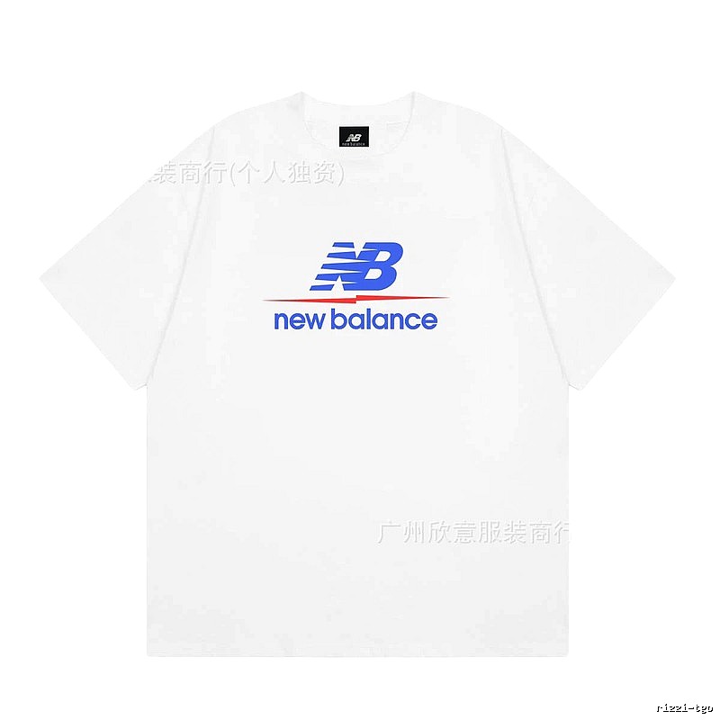 New Balance Printed Casual Style White T-shirt
