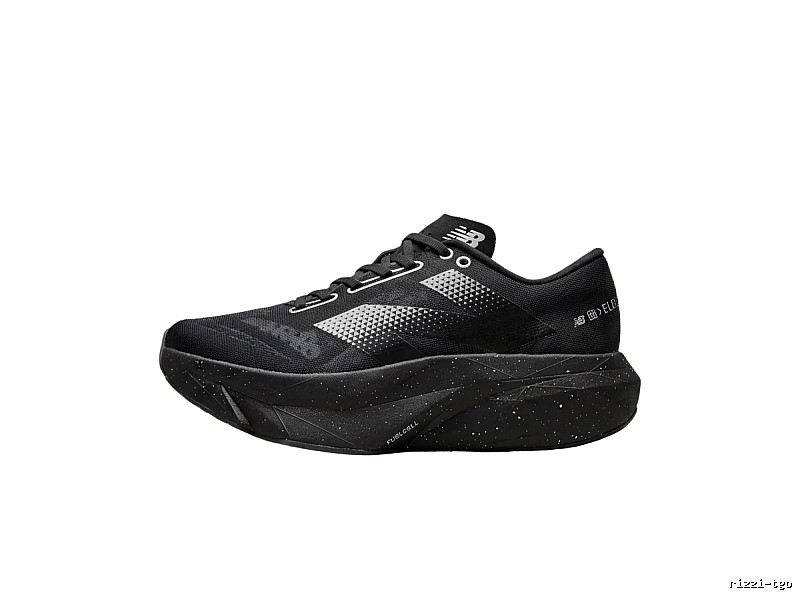 New Balance retro-style black running shoes