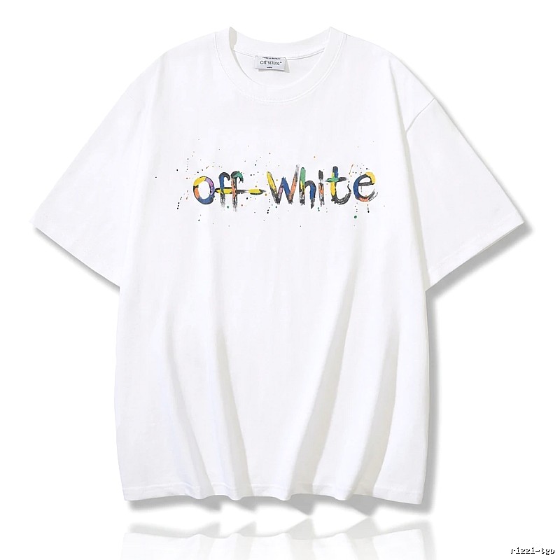 Off-White Graffiti Style White T-shirt