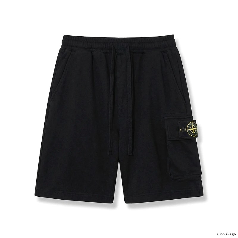 Stone Island work - style black shorts