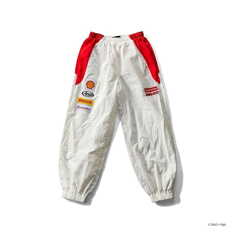 Supreme Co-branded Sporty White Pants