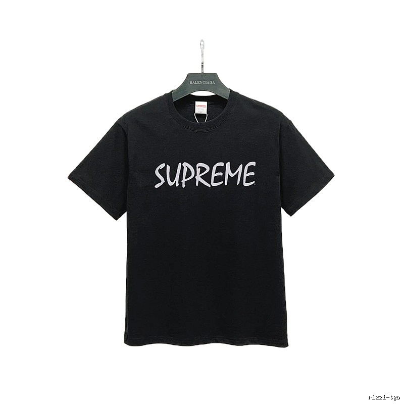 Supreme Printed Street Style Black Short-sleeve T-shirt