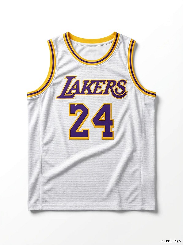 The No. 24 white jersey of the Kobe Lakers.