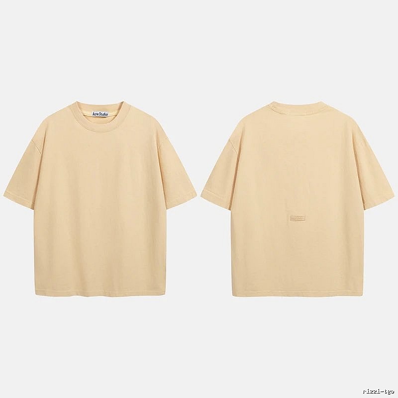 Acne Studios 2090-80 Yellow Style Ac908040 Stockholm Logo T-Shirt Match Day