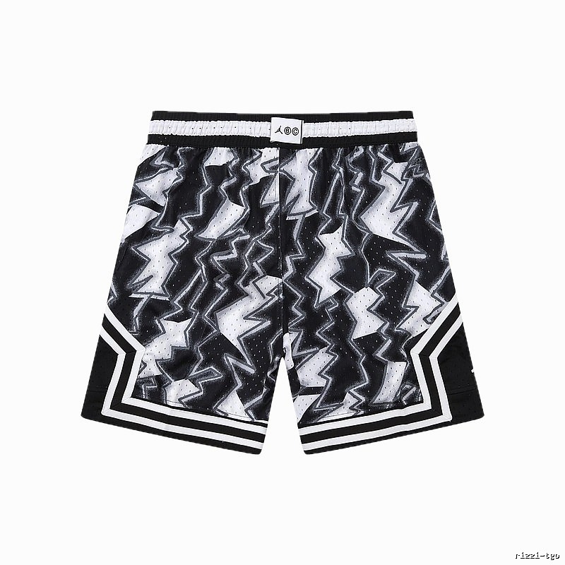 AJ Lightning series black and white shorts