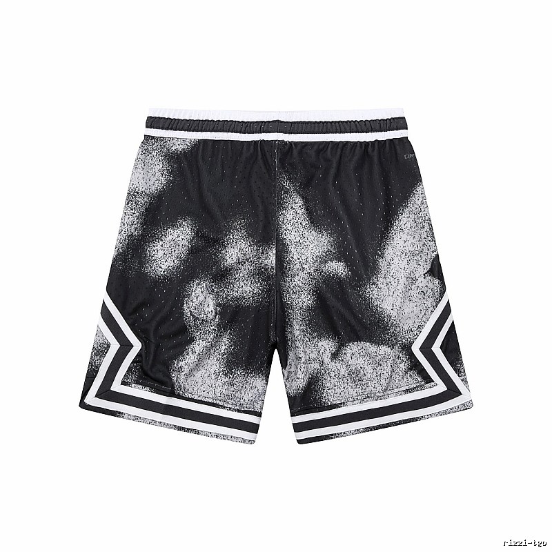 AJ Spray Painting Style Black Shorts