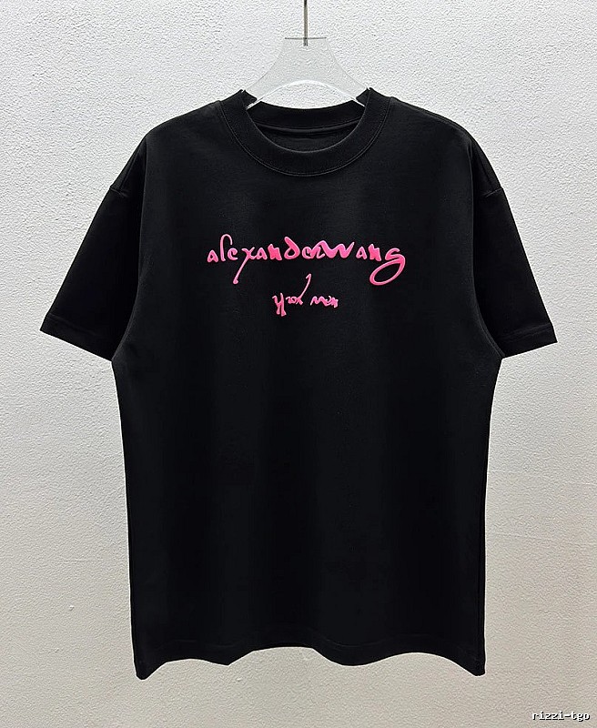 Alexander Wang Foam Print Street Style Black Short-sleeve T-shirt