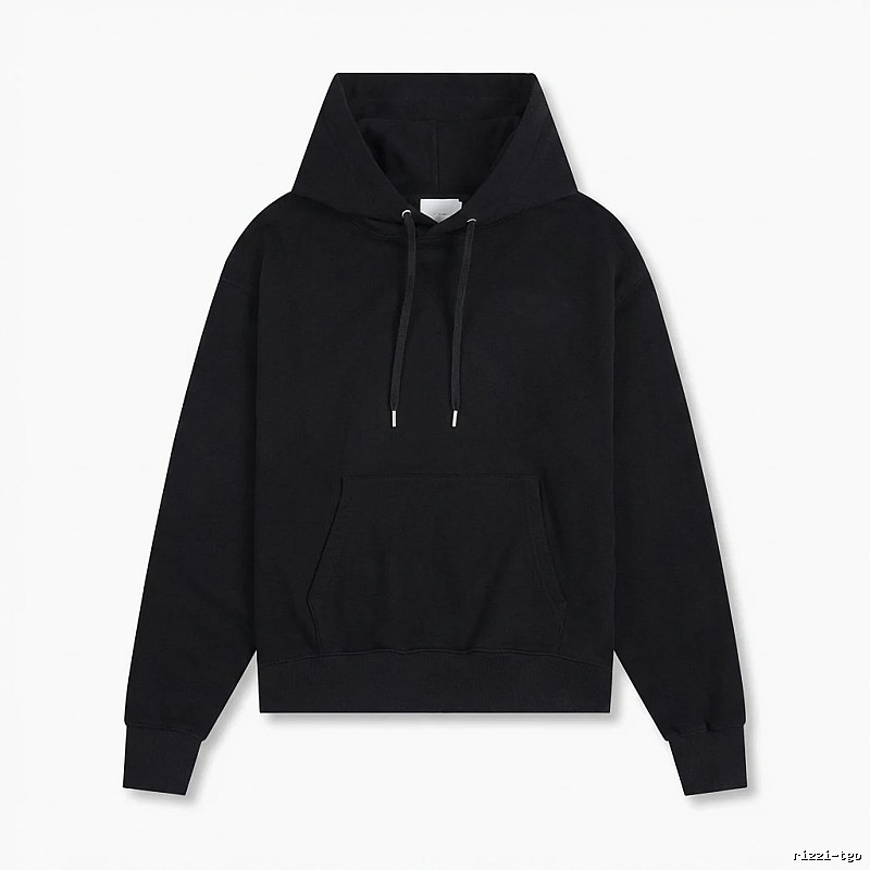 AMI Basic Style Simple Black Hoodie