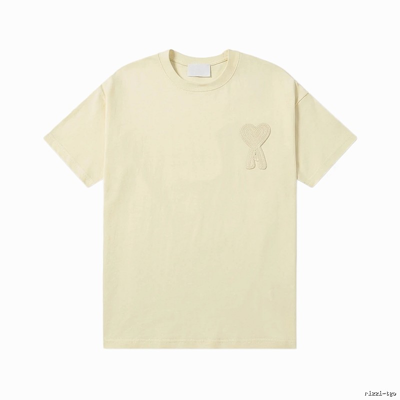 AMI Love Embroidery Simple Style T-shirt