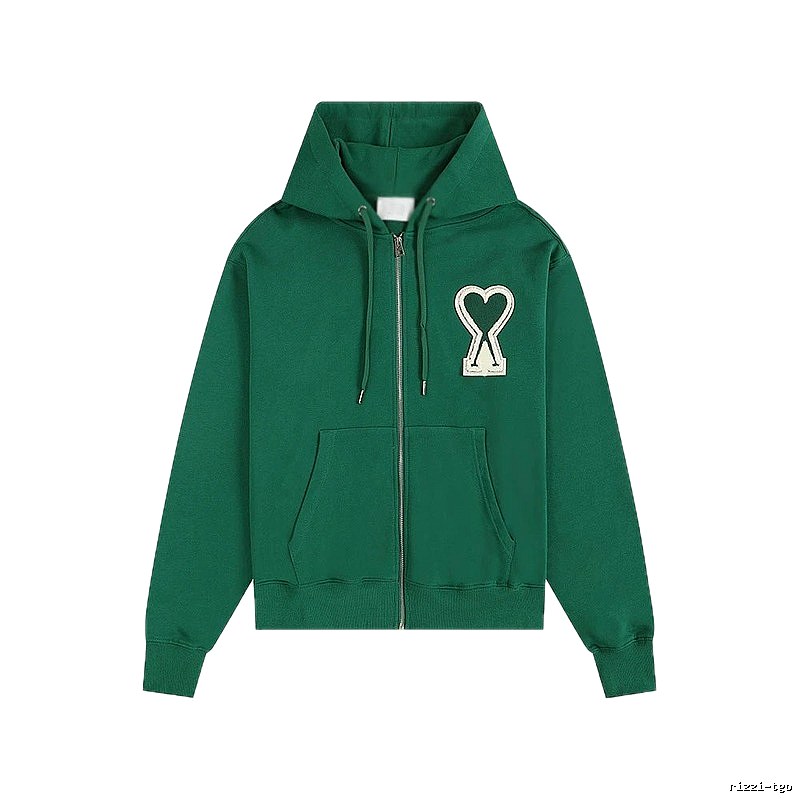 AMI Love Series Green Hoodie