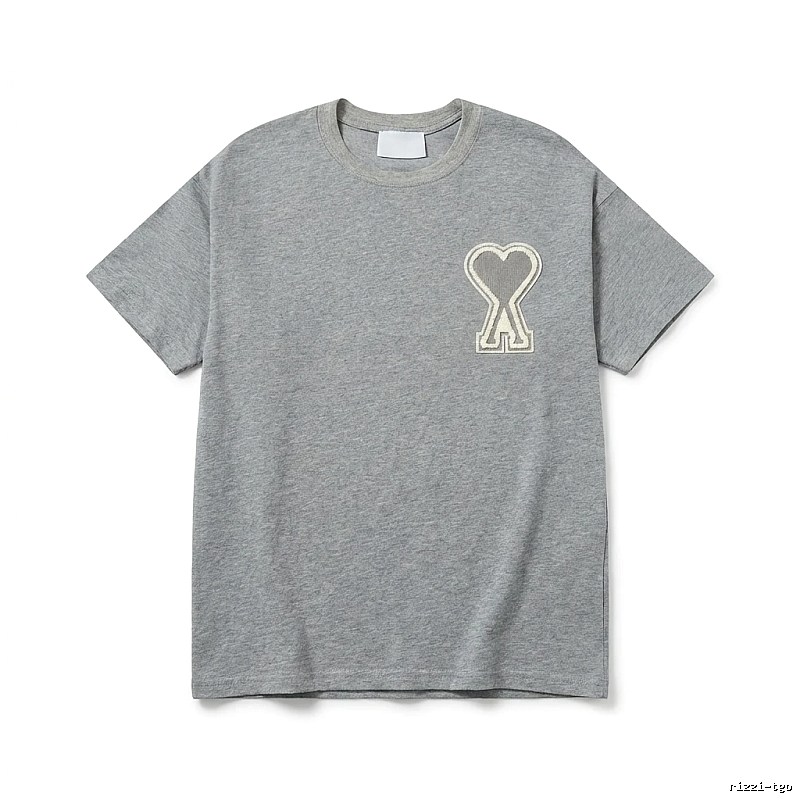 AMI Love Simple Style Gray T-shirt
