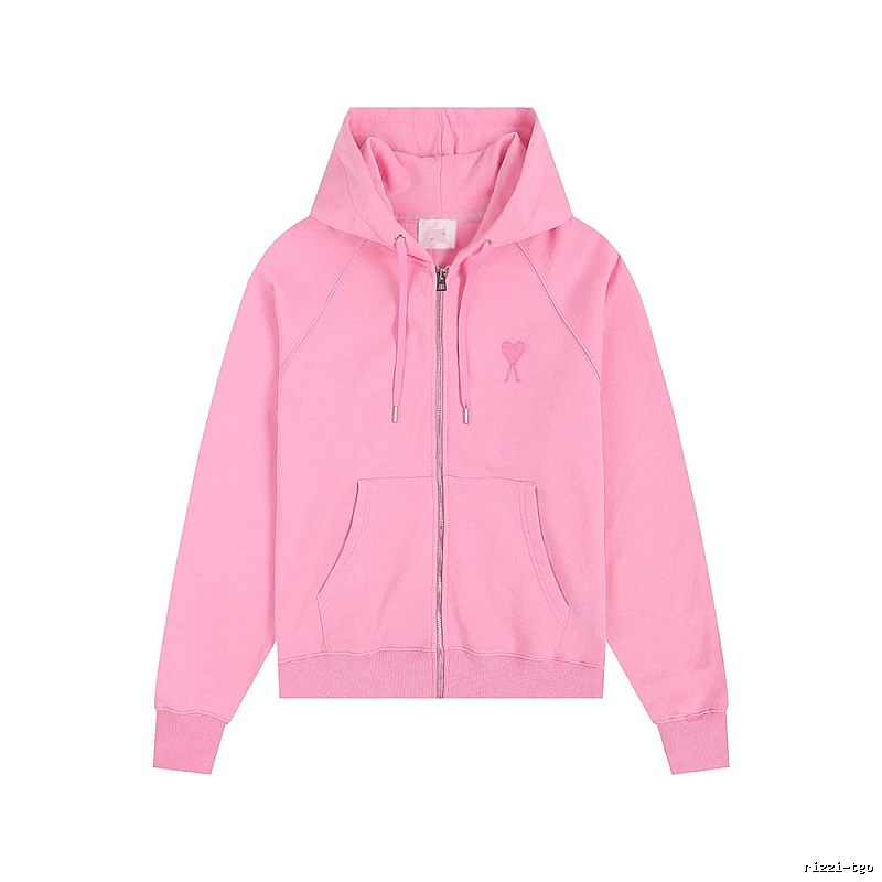 AMI Love Simple Style Pink Coat