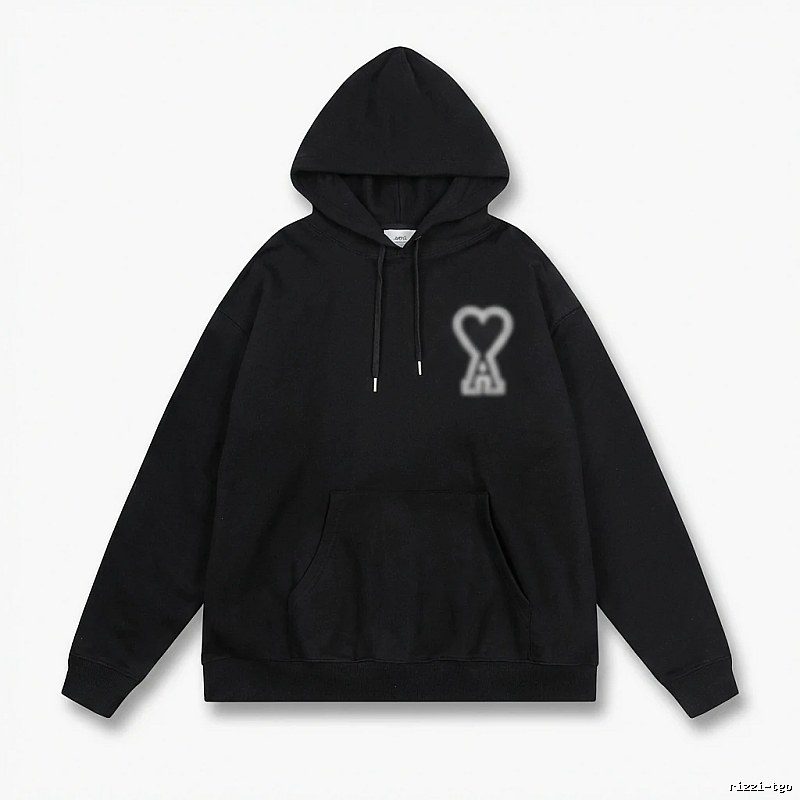 AMI Love Trendy Black Hoodie