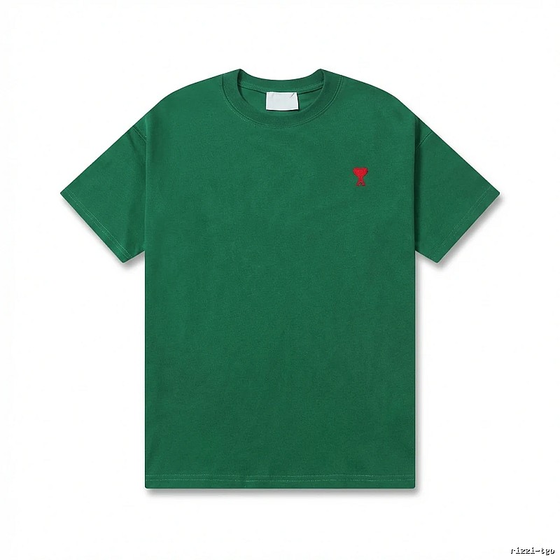 AMI minimalist style green T-shirt
