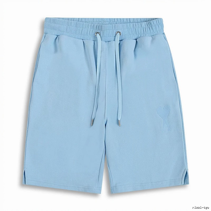 AMI minimalist style light blue shorts