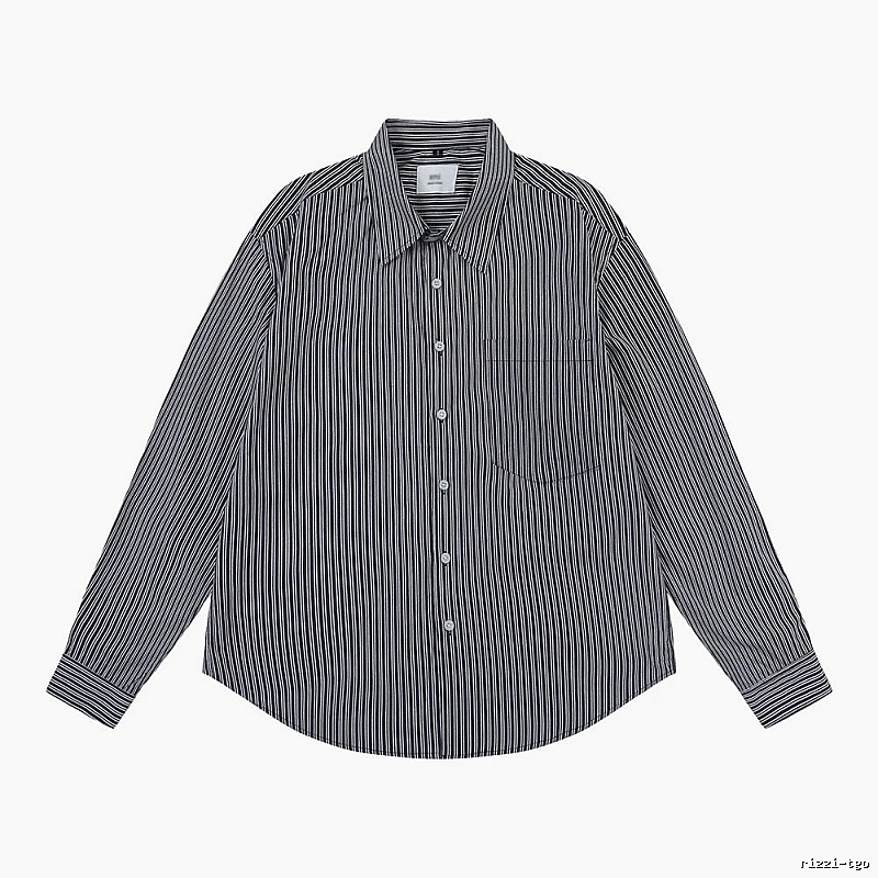 AMI Stripe Minimalist Style Shirt