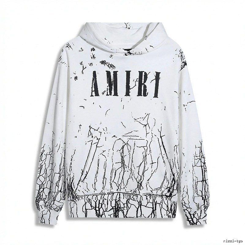 AMIRI Graffiti Style White Sweatshirt