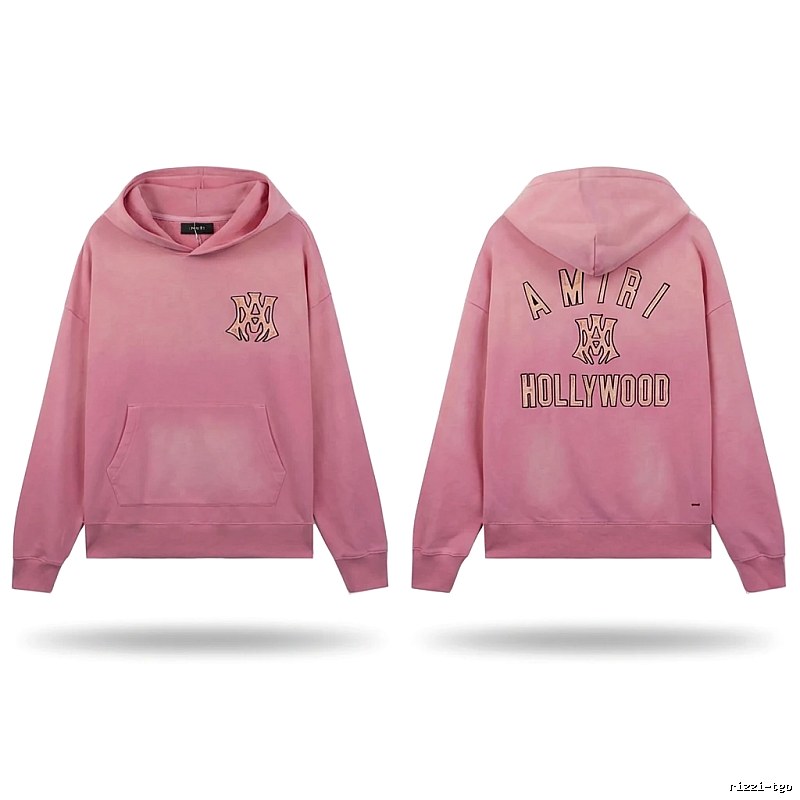 AMIRI Hollywood-style pink sweatshirt