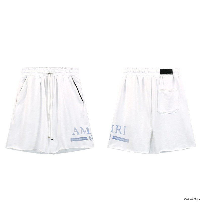 AMIRI Letter Print Street Style White Shorts