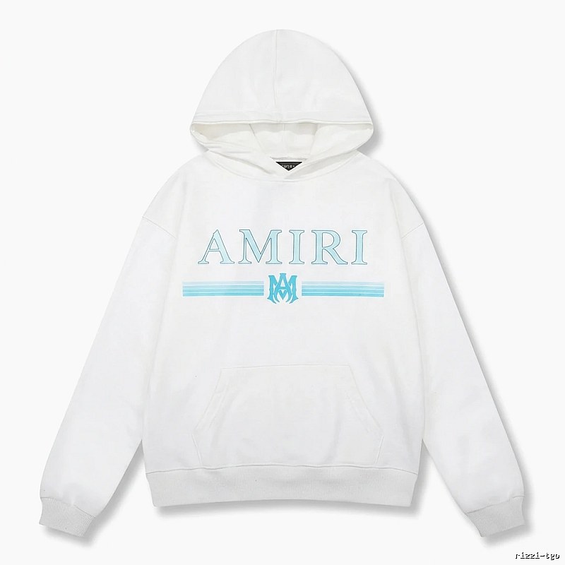 AMIRI letter - printed white hoodie